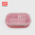 BPA free bento box plastic 3 compartment lunch box